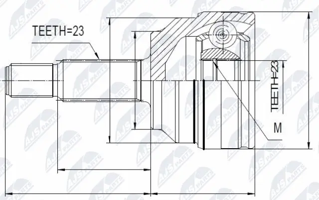 Joint Kit, drive shaft (NPZ-RE-026)