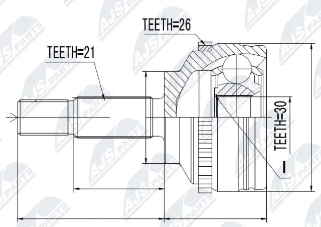Joint Kit, drive shaft (NPZ-RE-012)