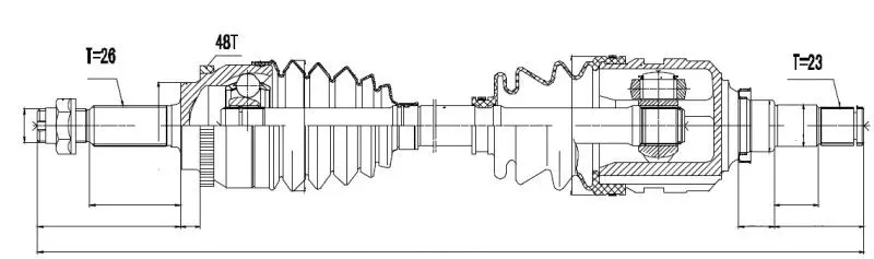Drive Shaft (NPW-TY-056)