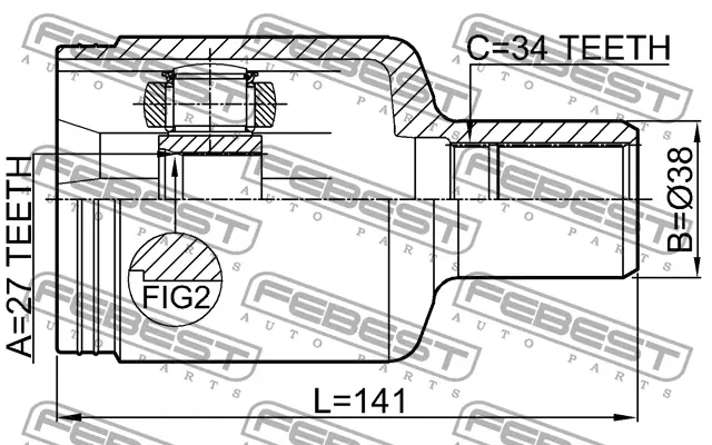 Joint Kit, drive shaft (NPW-ME-044)