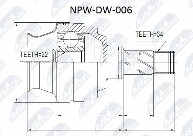 Joint Kit, drive shaft (NPW-DW-006)