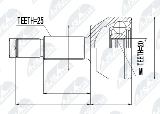 Joint Kit, drive shaft (NPZ-FR-013)