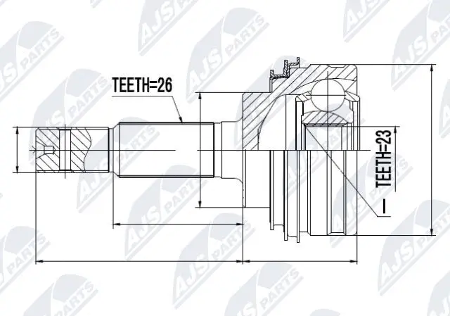 Joint Kit, drive shaft (NPZ-TY-000)