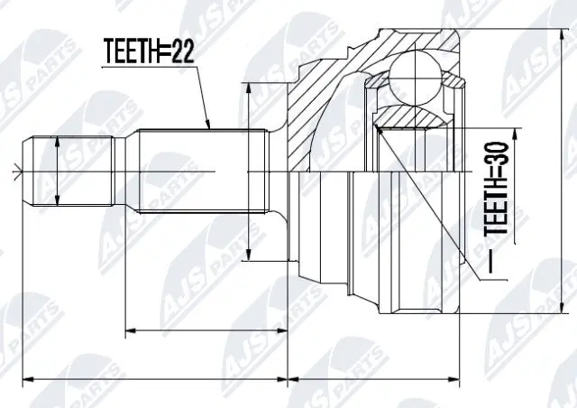 Joint Kit, drive shaft (NPZ-VW-013)