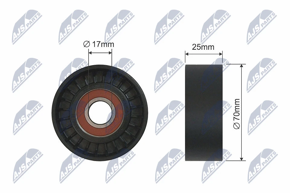 Deflection/Guide Pulley, V-ribbed belt (RNK-PE-003)