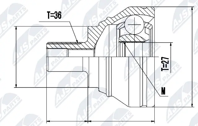 Joint Kit, drive shaft (NPZ-VW-019)