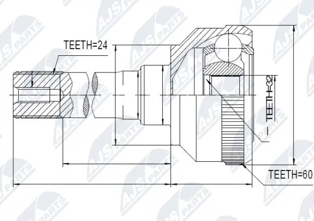 Joint Kit, drive shaft (NPZ-LR-011)