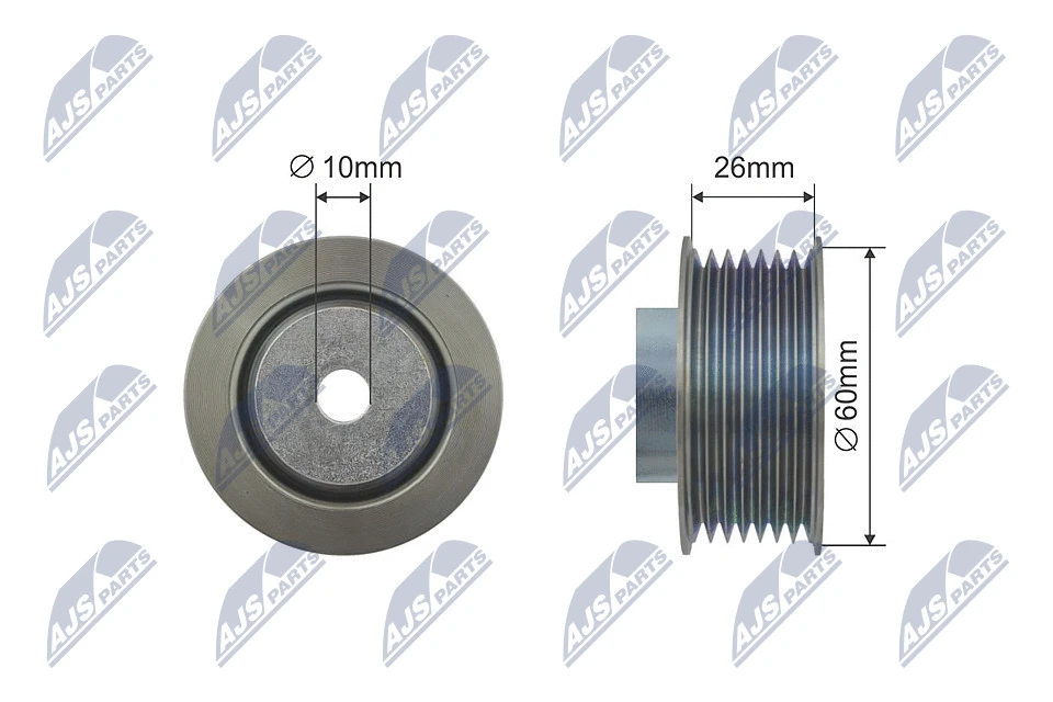 Deflection/Guide Pulley, V-ribbed belt (RNK-SU-010)
