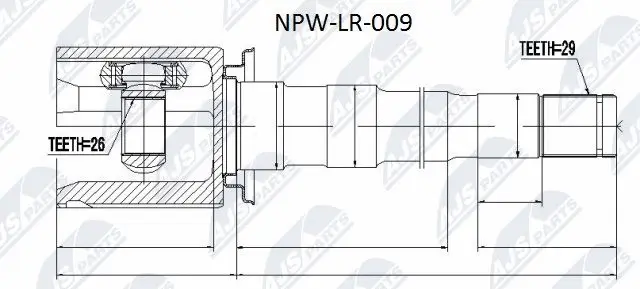 Joint Kit, drive shaft (NPW-LR-009)