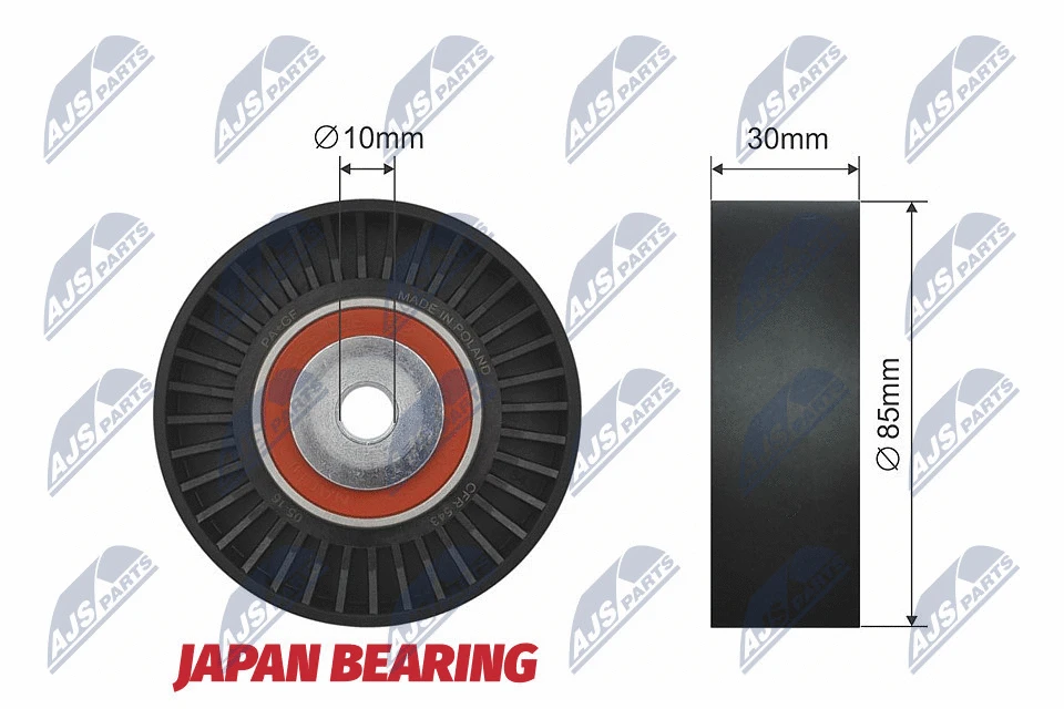 Deflection/Guide Pulley, V-ribbed belt (RNK-SB-002)