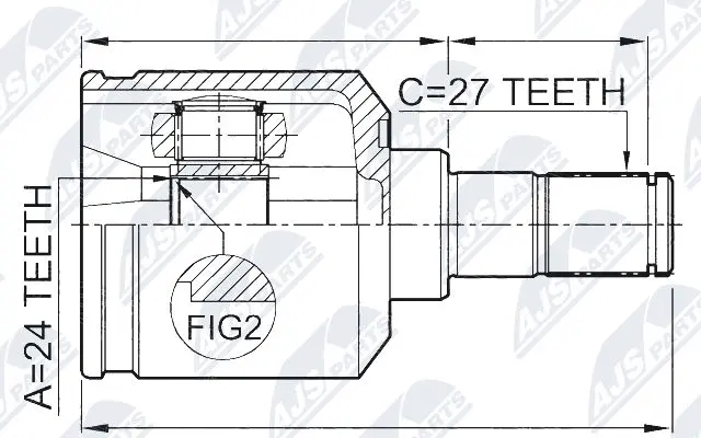 Joint Kit, drive shaft (NPW-KA-311)