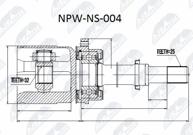 Joint Kit, drive shaft (NPW-NS-004)