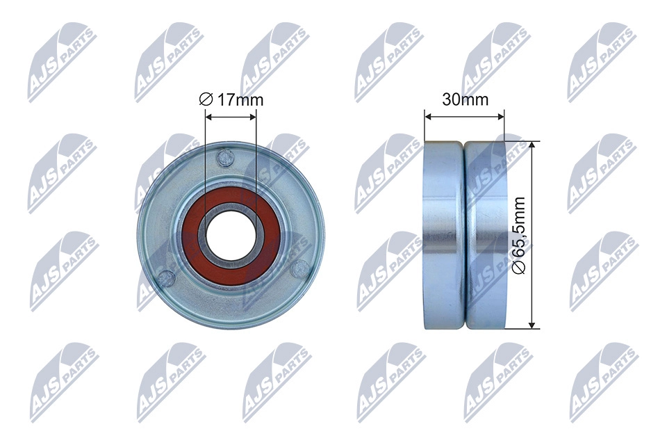 Tensioner Pulley, V-ribbed belt (RNK-ME-049)