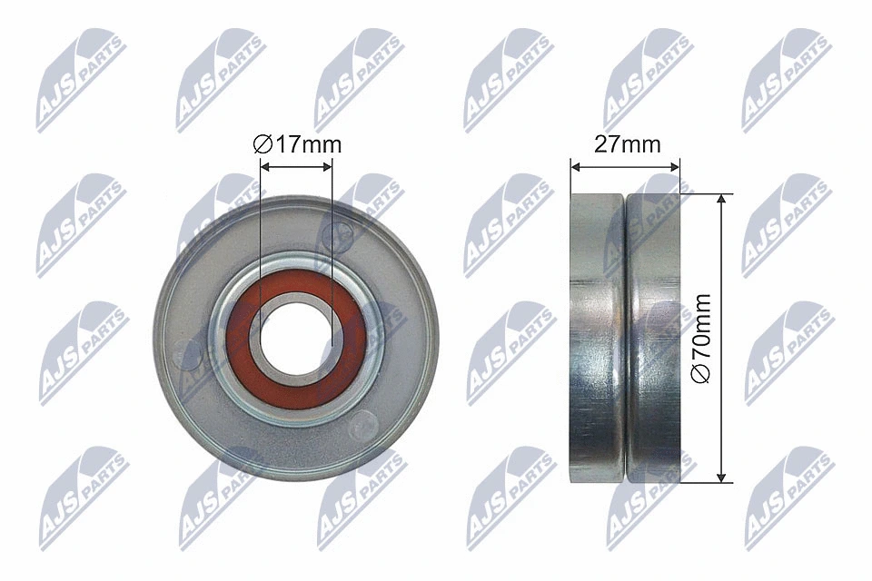Tensioner Pulley, V-ribbed belt (RNK-NS-044)