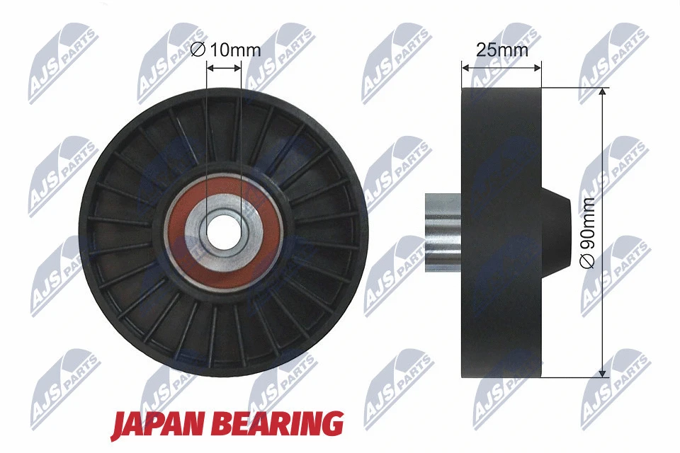 Deflection/Guide Pulley, V-ribbed belt (RNK-AR-006)
