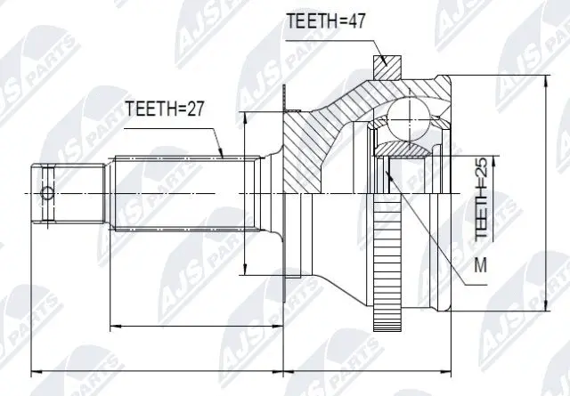 Joint Kit, drive shaft (NPZ-HY-535)