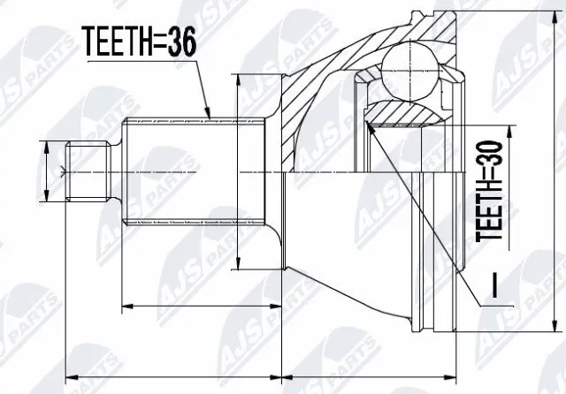 Joint Kit, drive shaft (NPZ-SK-002)