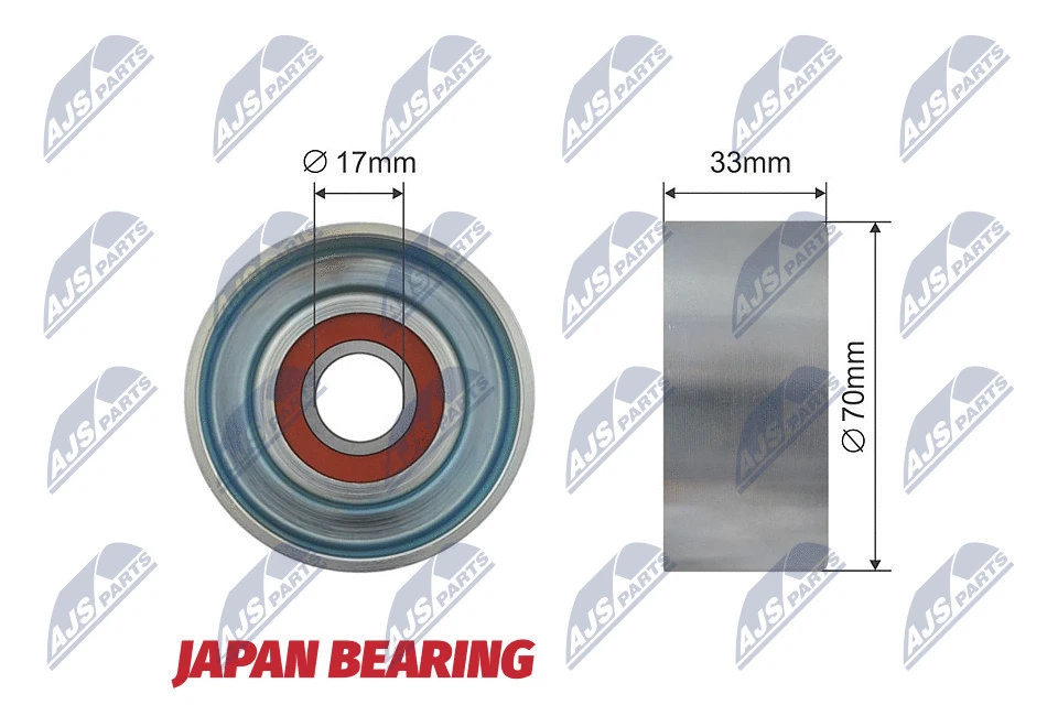 Tensioner Pulley, V-ribbed belt (RNK-NS-026)
