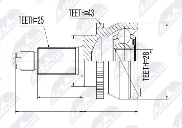 Joint Kit, drive shaft (NPZ-SU-003)