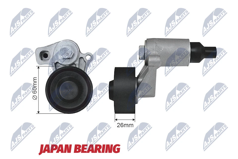 Tensioner Pulley, V-ribbed belt (RNK-PE-004)