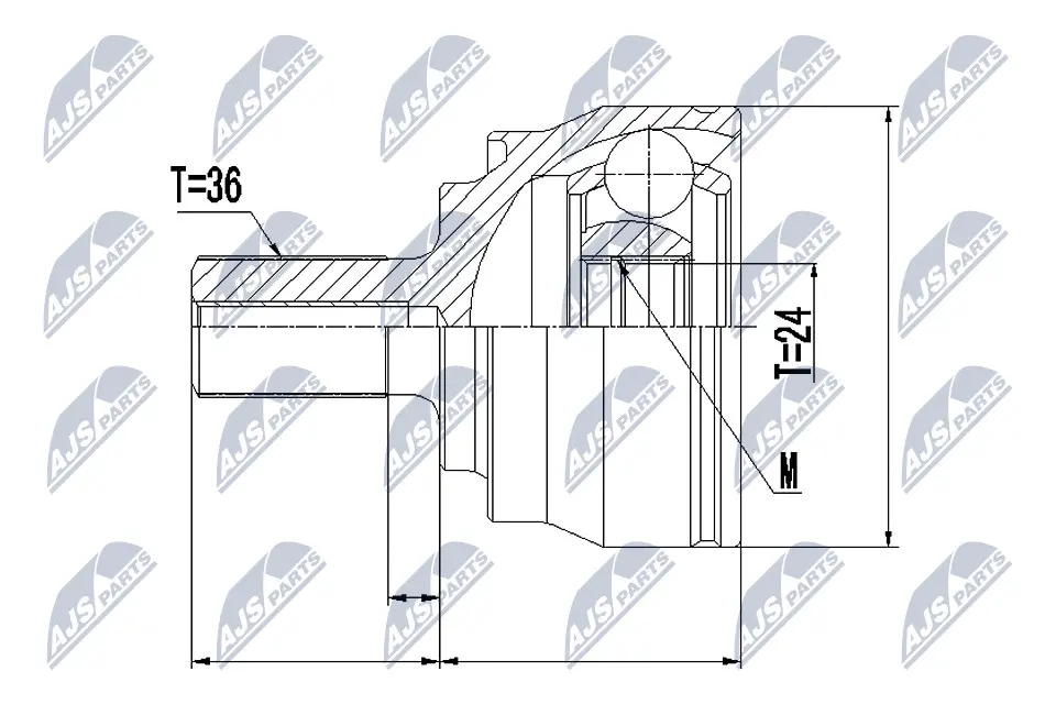 Joint Kit, drive shaft (NPZ-VV-020)