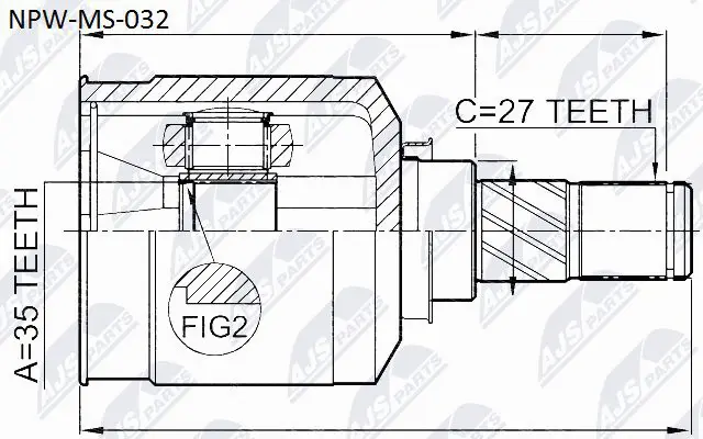 Joint Kit, drive shaft (NPW-MS-032)