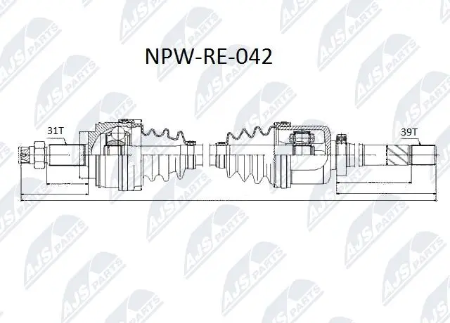 Drive Shaft (NPW-RE-042)