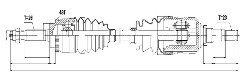 Drive Shaft (NPW-TY-058)