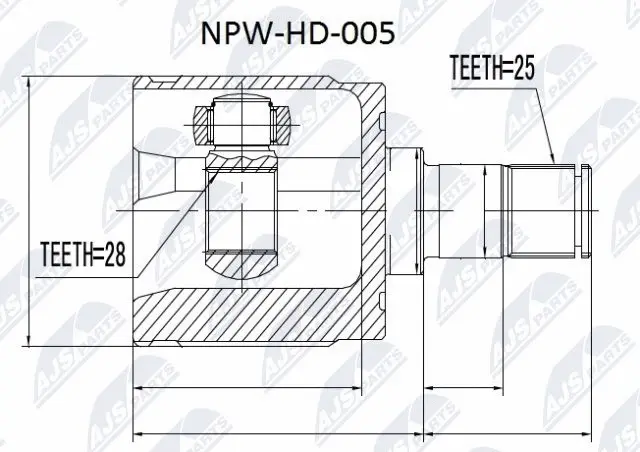 Joint Kit, drive shaft (NPW-HD-005)