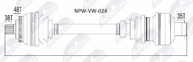 Drive Shaft (NPW-VW-024)