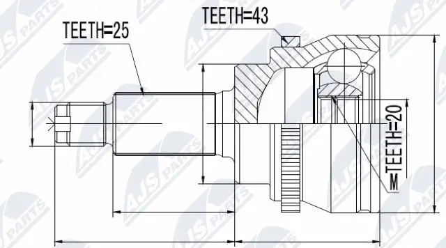 Joint Kit, drive shaft (NPZ-SU-033)