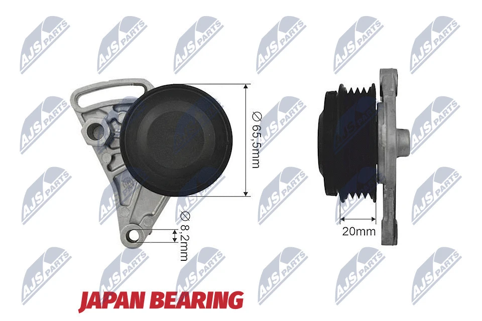 Tensioner Pulley, V-ribbed belt (RNK-AU-025)