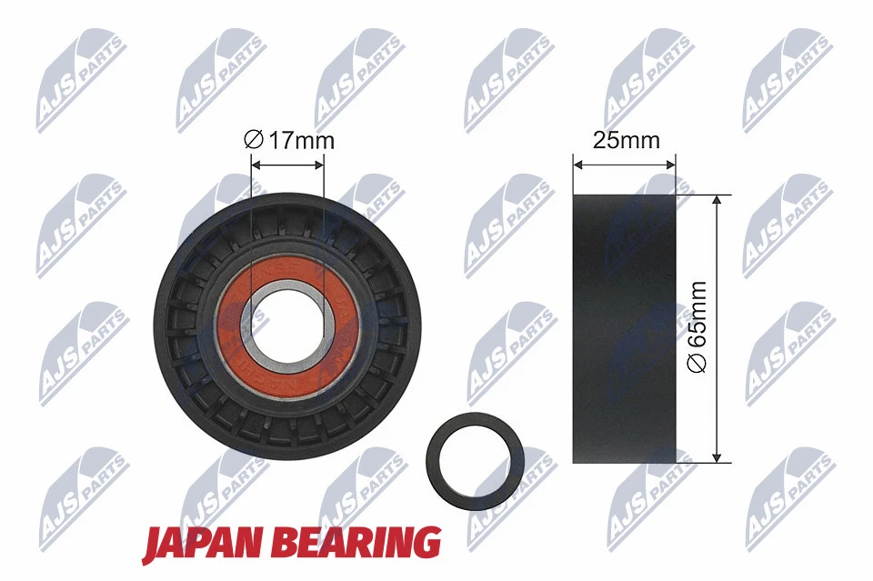 Tensioner Pulley, V-ribbed belt (RNK-CH-003)