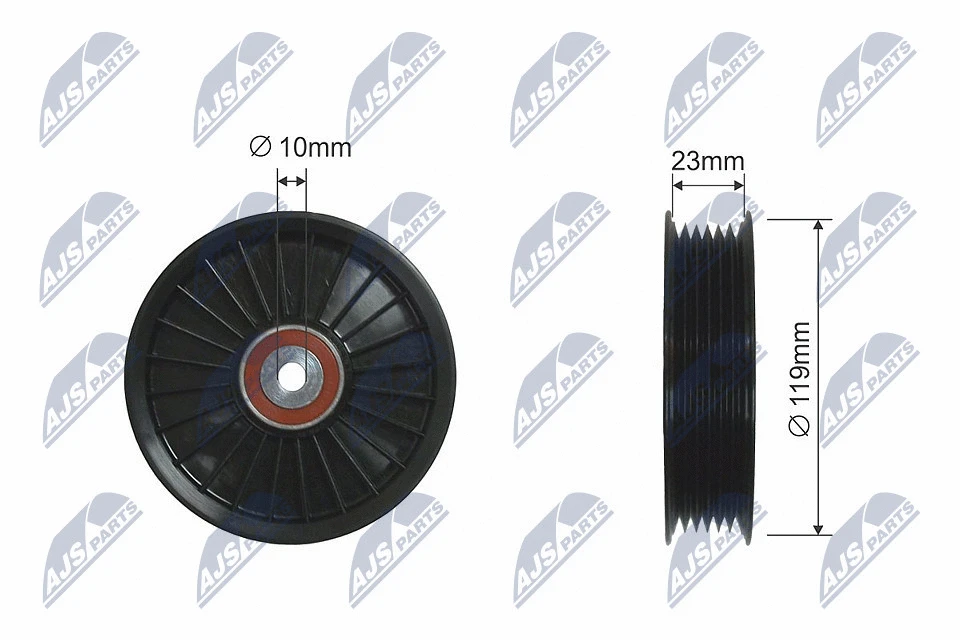 Deflection/Guide Pulley, V-ribbed belt (RNK-VV-004)