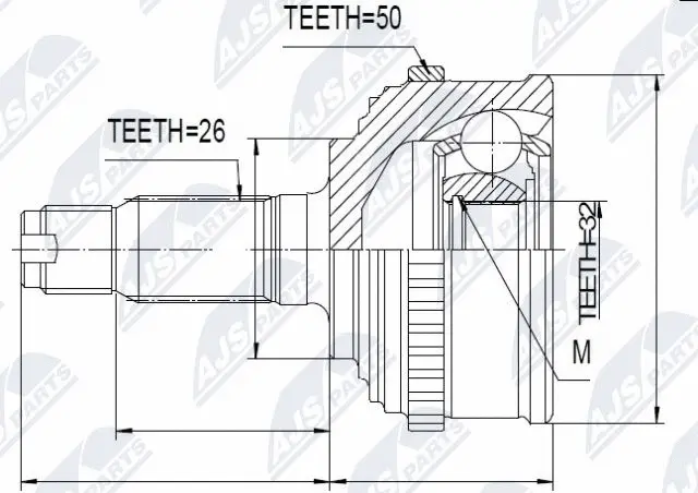 Joint Kit, drive shaft (NPZ-HD-031)
