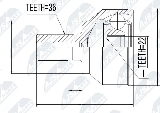 Joint Kit, drive shaft (NPZ-MZ-043)