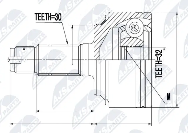 Joint Kit, drive shaft (NPZ-HD-058)