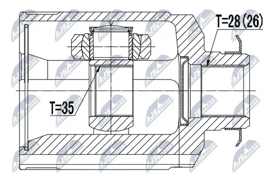 Joint Kit, drive shaft (NPW-HY-524)