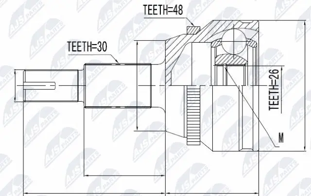 Joint Kit, drive shaft (NPZ-TY-010)