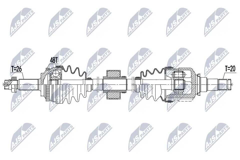 Drive Shaft (NPW-TY-139)