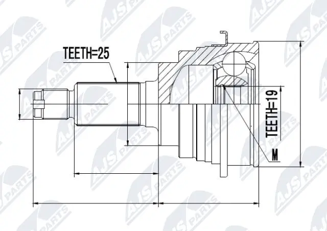 Joint Kit, drive shaft (NPZ-SU-008)