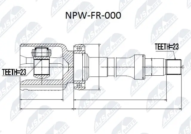 Joint Kit, drive shaft (NPW-FR-000)