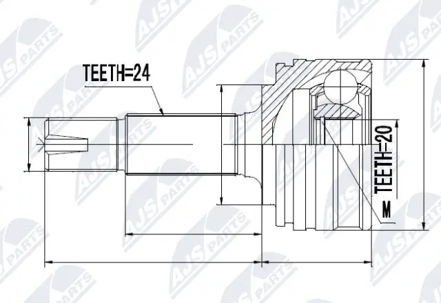 Joint Kit, drive shaft (NPZ-CT-012)