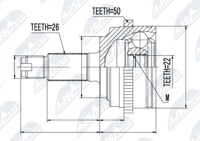 Joint Kit, drive shaft (NPZ-HD-035)