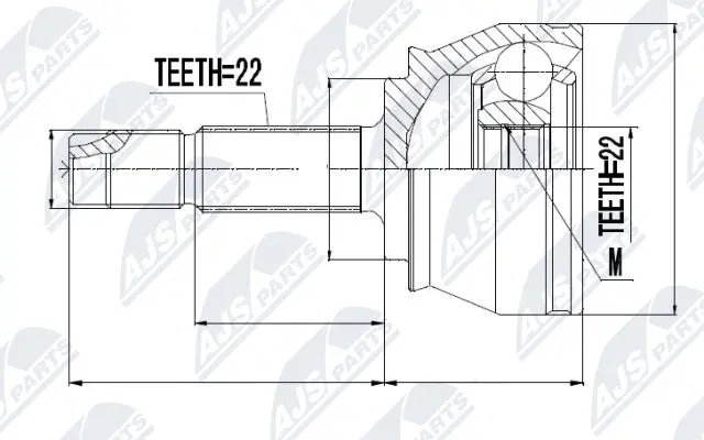 Joint Kit, drive shaft (NPZ-FT-044)