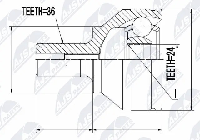 Joint Kit, drive shaft (NPZ-MZ-044)