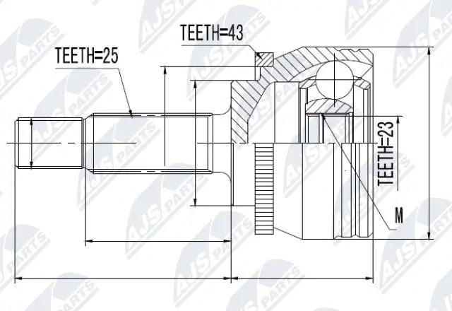 Joint Kit, drive shaft (NPZ-MS-052)