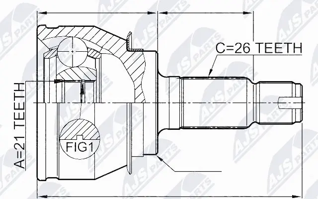 Joint Kit, drive shaft (NPZ-BM-003)