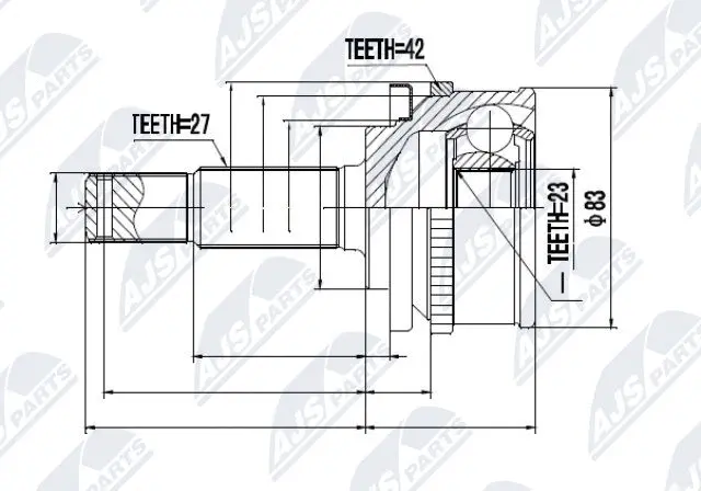 Joint Kit, drive shaft (NPZ-NS-037)