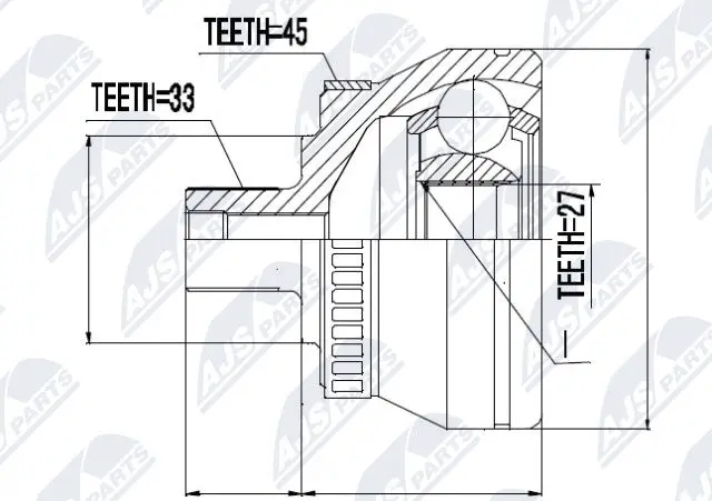 Joint Kit, drive shaft (NPZ-AU-043)